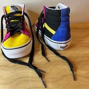 Vans Sk8 Hi Multicolor Suede Sneakers Shoes